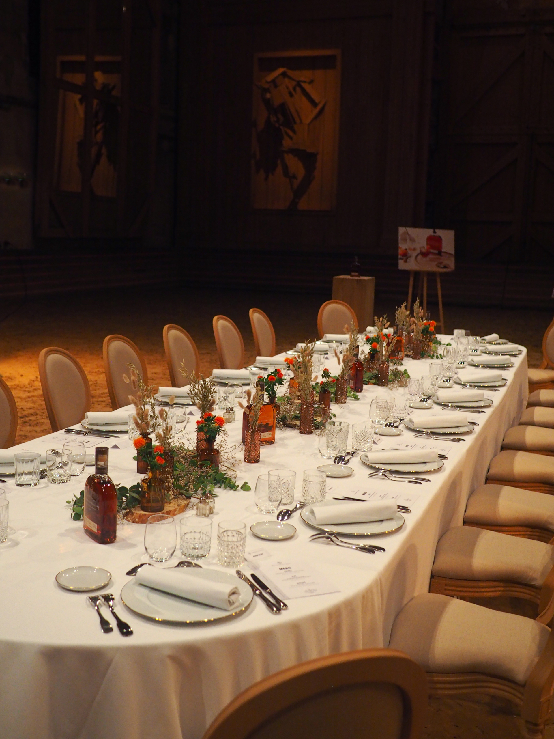 Manège de l'Académie Équestre de Versailles - format dîner de gala élégant et raffiné