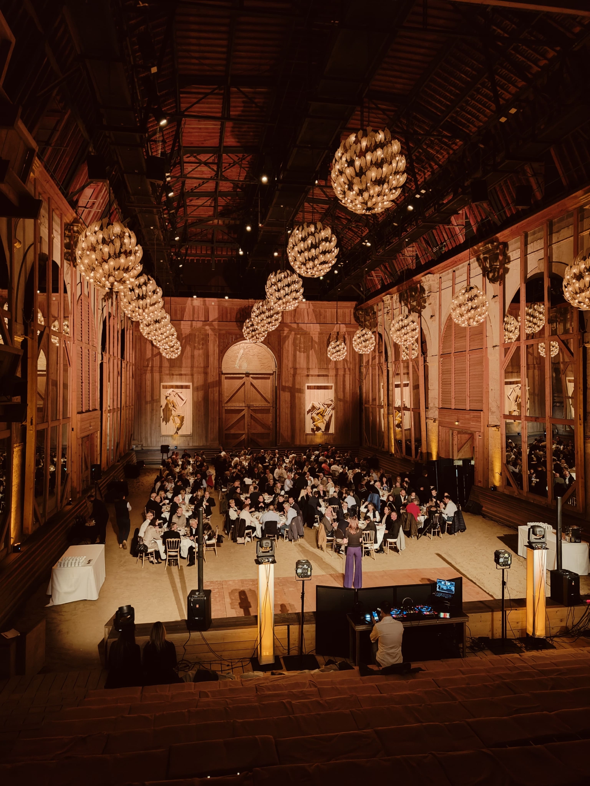Manège de l'Académie Équestre de Versailles - Format dîner de gala