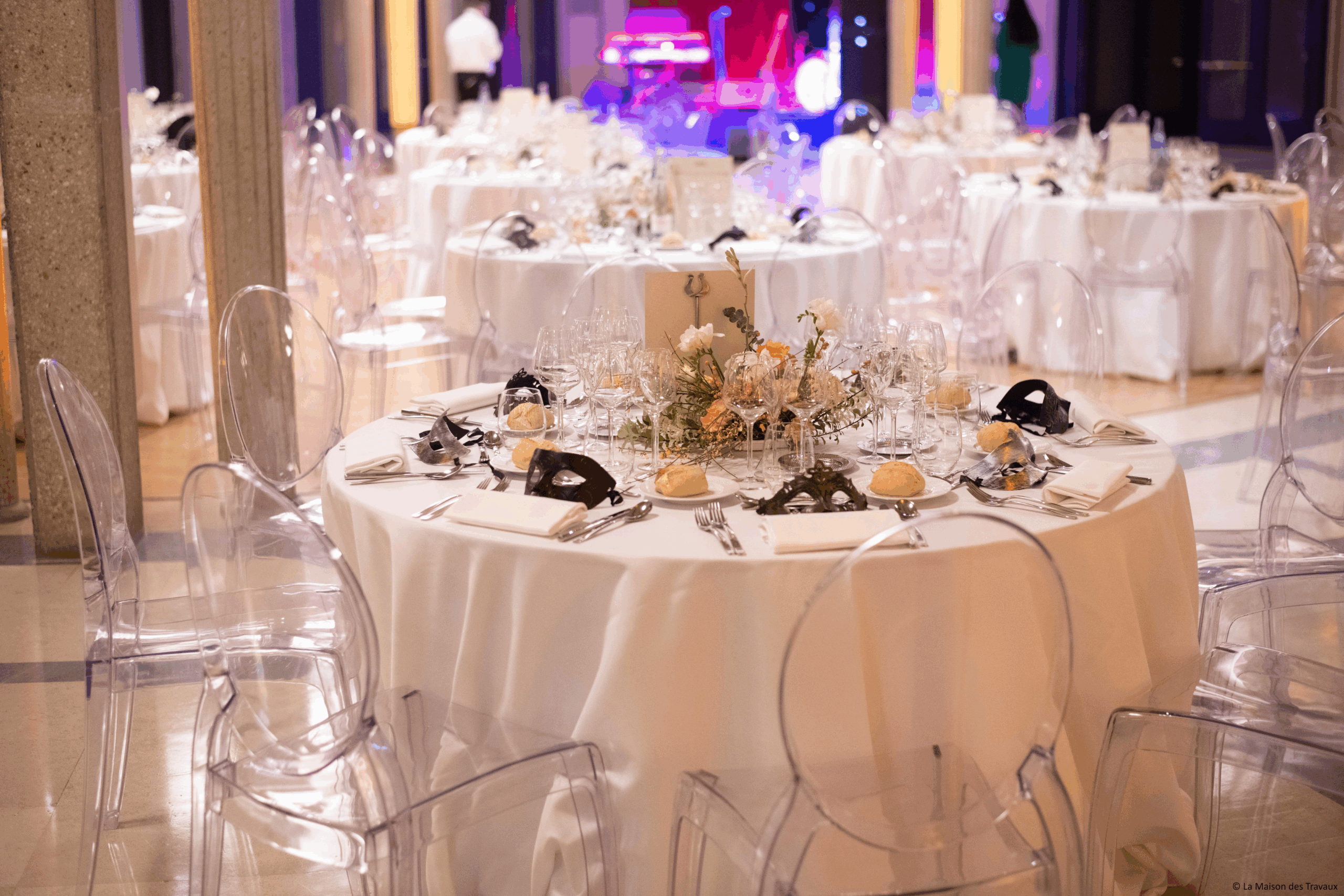 Versailles Palais des Congrès - Salle Mazarin, dîner assis